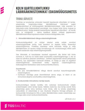 Three negotiation techniques that pose a cartel risk in resale relationships