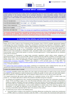Inception Impact Assessment