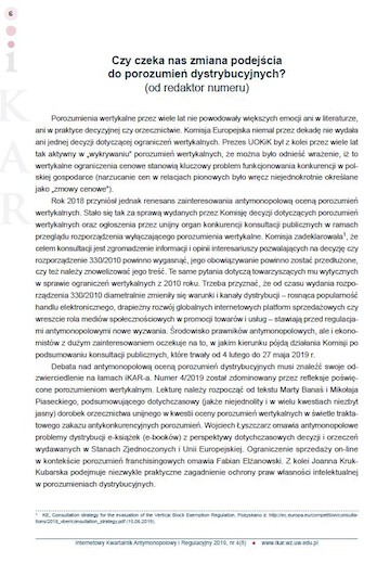 Should we expect a change in the approach to distribution agreements?