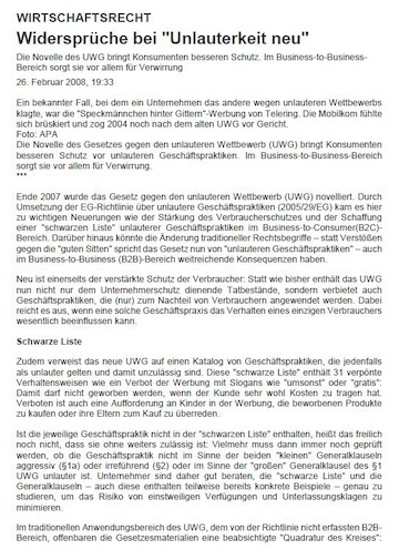 Contradictions in "unfairness new"