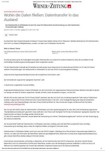 Where the data flows: Data transfer abroad