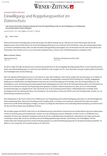 Consent and prohibition of tying in data protection