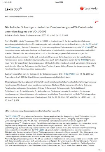 The Role of Arbitration Courts in the Enforcement of EC Antitrust Law under the Regime of Regulation 1/2003