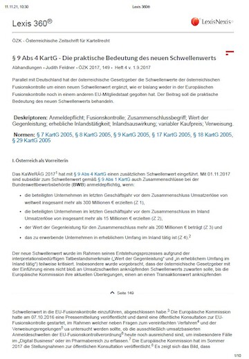 Section 9(4) KartG - The practical significance of the new threshold