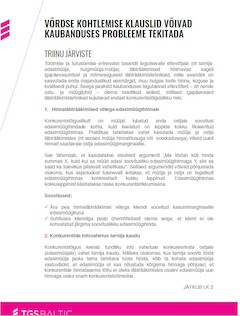 Parity clauses in trade can cause problems