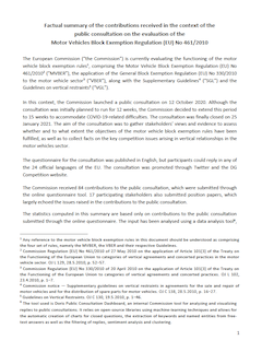 Summary of contributions