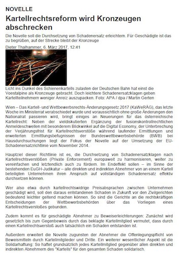 Antitrust law reform will deter leniency witnesses