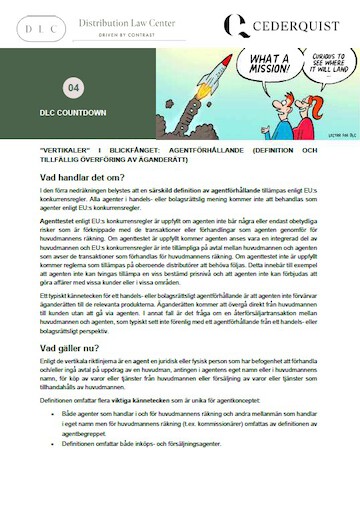 Distribution Law Center Countdown IV - Agency (Definition and temporary transfer of ownership)