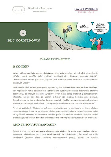 Distribution Law Center Countdown XI - Hardcore restrictions (Equivalence)