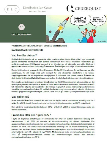 Distribution Law Center Countdown XVI - Dual distribution (Market share threshold)