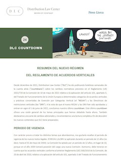 Distribution Law Center Countdown XXIV - Wrap-up (The new VBER regime in a nutshell)