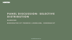 PowerPoint Distribution Law Center Meet-up 2025 - Panel discussion - Selective distribution