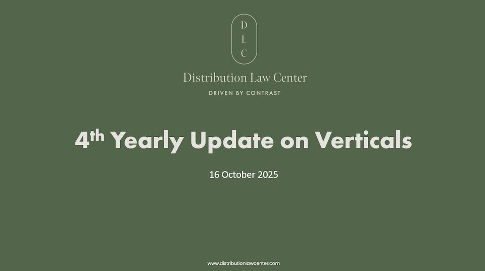 PowerPoint Distribution Law Center Yearly Update on Verticals 2025